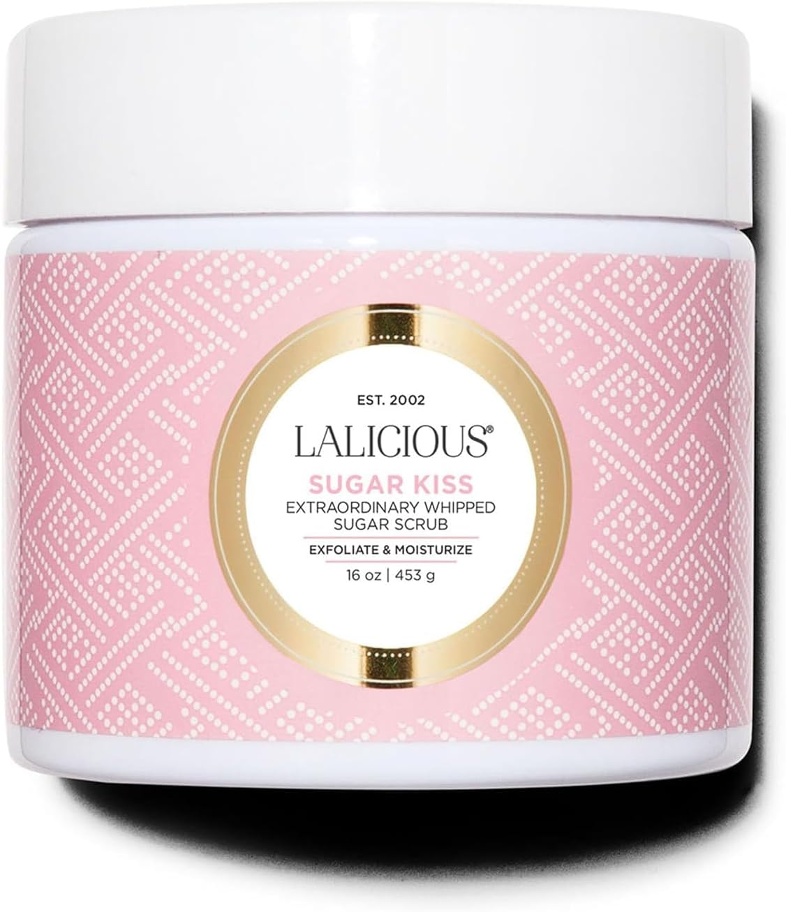 LALICIOUS Sugar Kiss® Extraordinary Whipped Sugar Scrub for Body, Moisturizing Body Exfoliator with Coconut Oil & Honey for Radiant Skin, Shave after rinsing, No Parabens - Large 16oz - Image 3