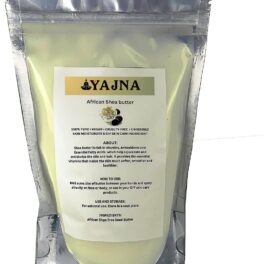 Yajna Organic Raw African Shea Butter 100% Pure,Natural & Unrefined| Skin Moisturizer For Face, Body & Hair| 1 LBS/450 GM Ivory/White Grade A | DIY Creams, Balms, Lotions, Soaps| Moisturizes Dry Skin